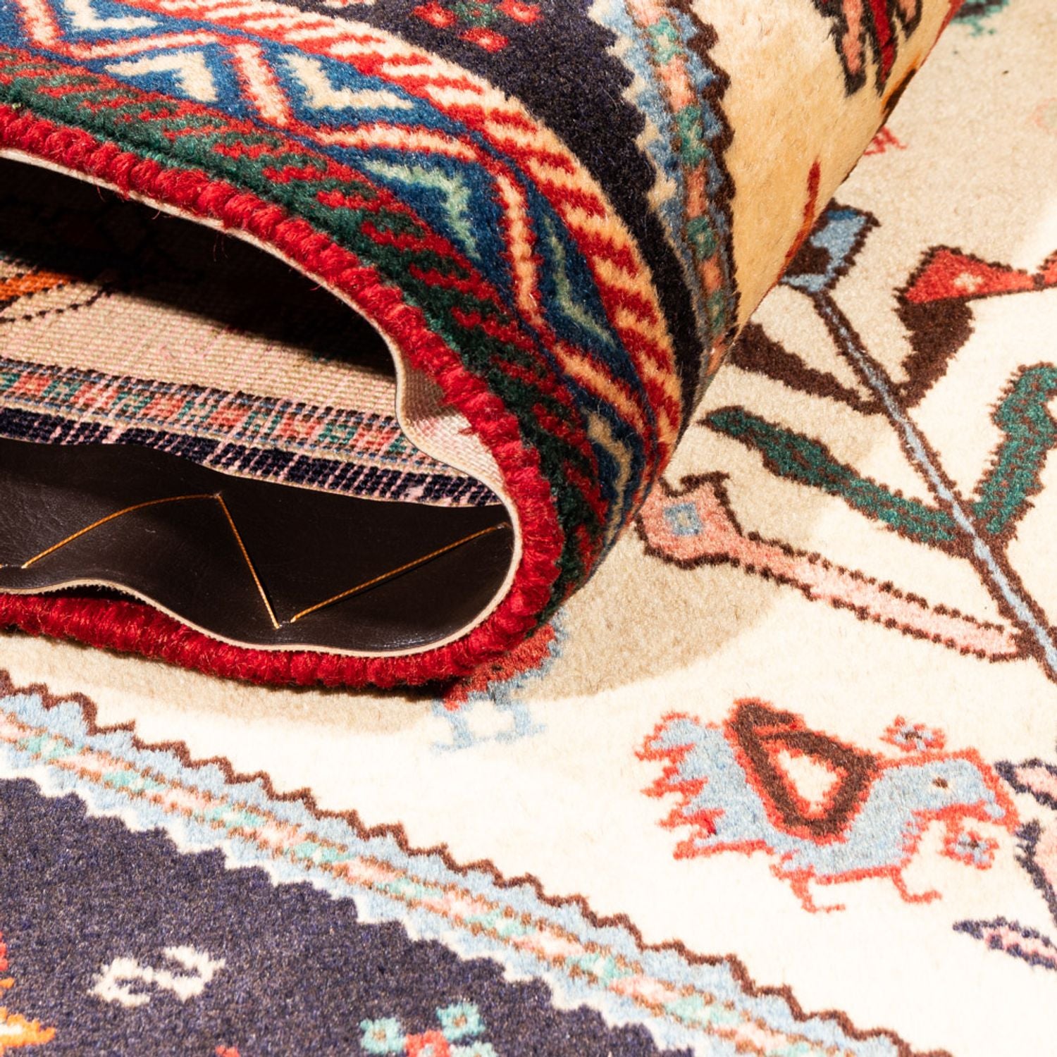 Alfombra Gabbeh - Persa Kashkuli - 153 x 107 cm - crema