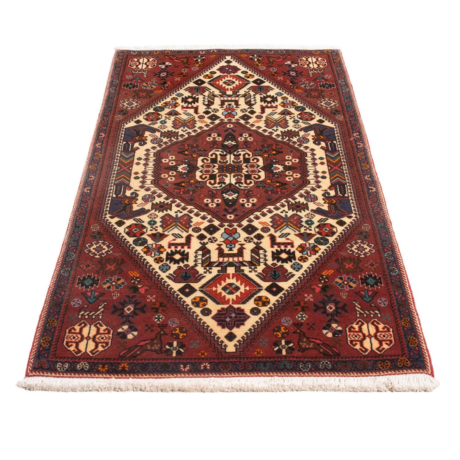 Alfombra persa - Nómada - 150 x 73 cm - crema