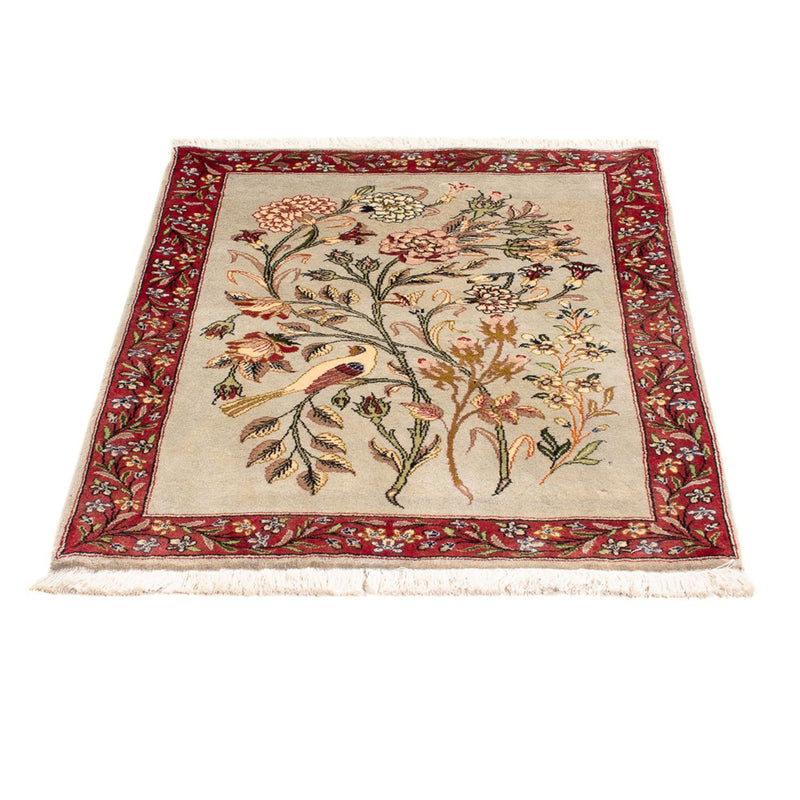 Alfombra persa - Ghom - 90 x 70 cm - multicolor
