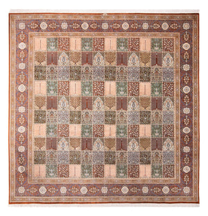 Alfombra de seda - Ghom Seda - Prima cuadrado  - 302 x 297 cm - multicolor