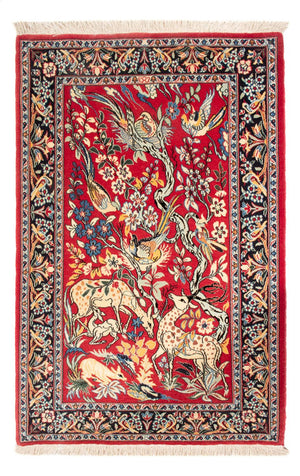 Alfombra Persa - Isfahan - Prima - 110 x 74 cm - rojo