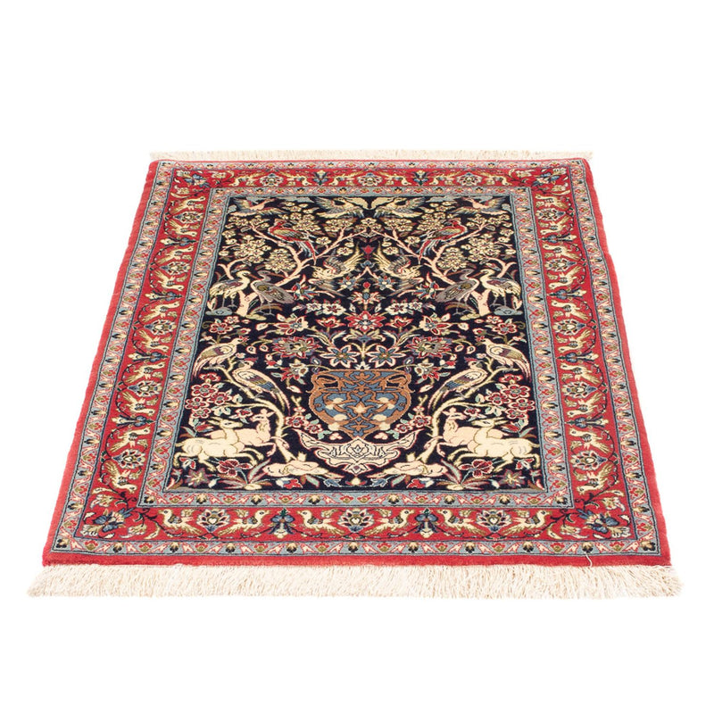 Alfombra Persa - Isfahan - Prima - 98 x 70 cm - azul oscuro