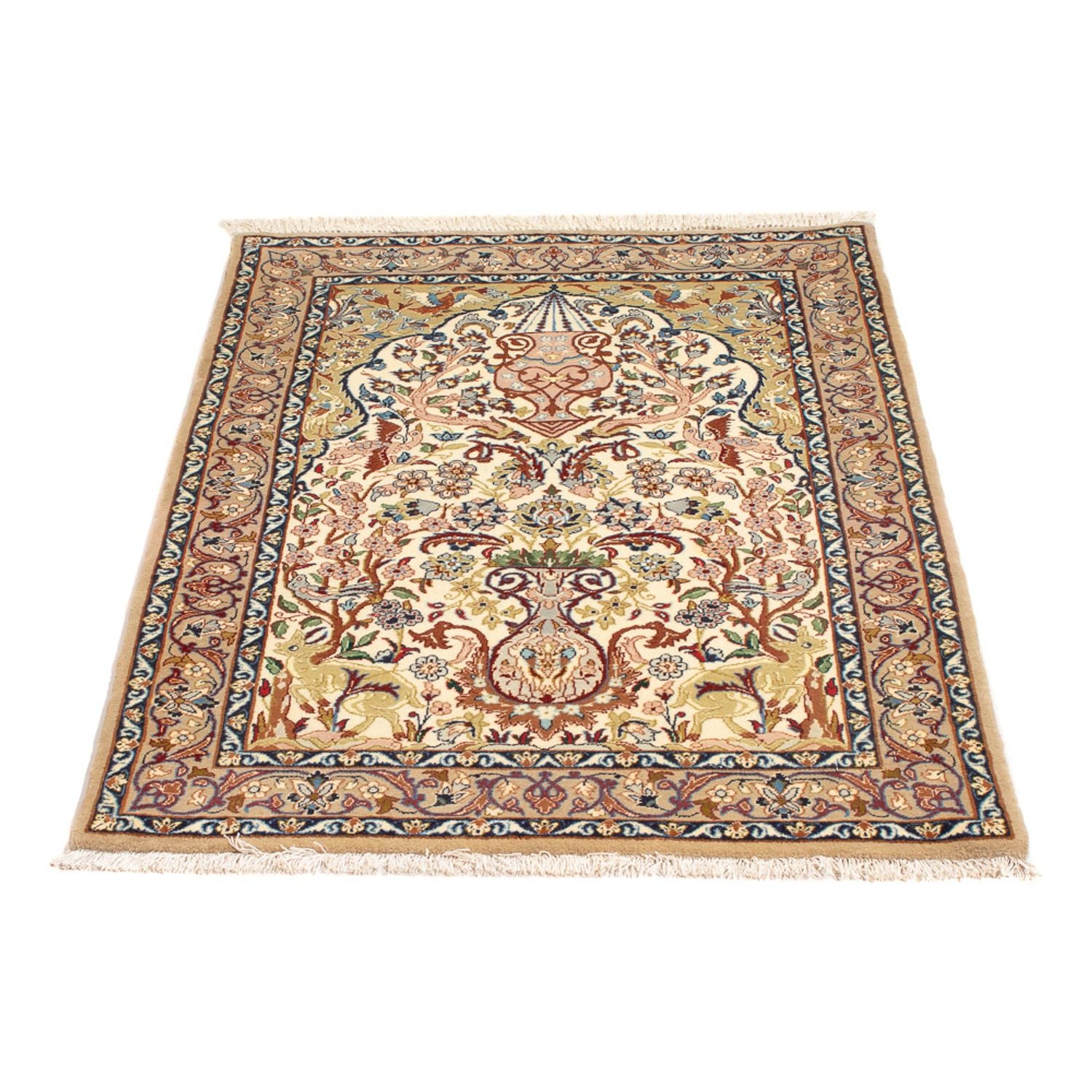 Alfombra Persa - Isfahan - Prima - 110 x 74 cm - crema