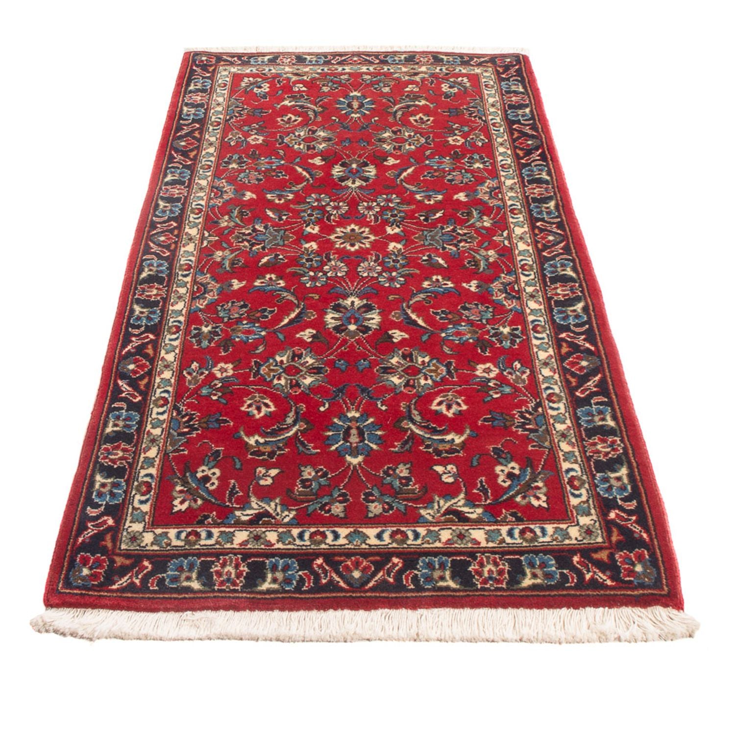 Alfombra de pasillo Alfombra persa - Keshan - 154 x 73 cm - rojo