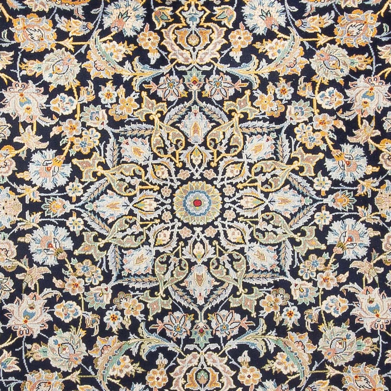 Alfombra persa - Keshan - 408 x 292 cm - azul oscuro