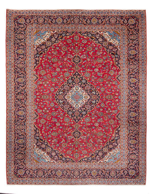 Alfombra persa - Keshan - 397 x 300 cm - rojo