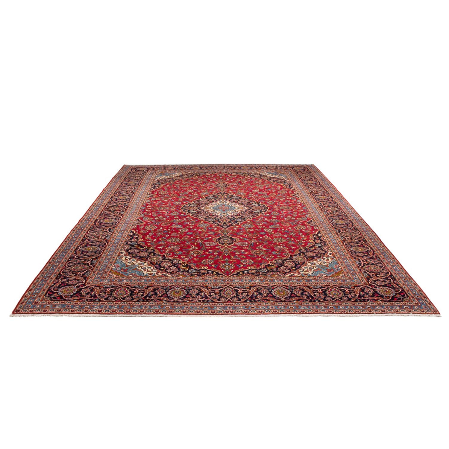 Alfombra persa - Keshan - 397 x 300 cm - rojo