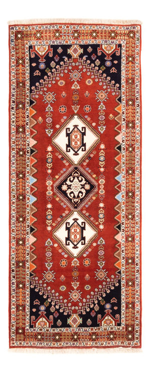 Alfombra de pasillo Alfombra Gabbeh - Persa Kashkuli - 213 x 85 cm - rojo