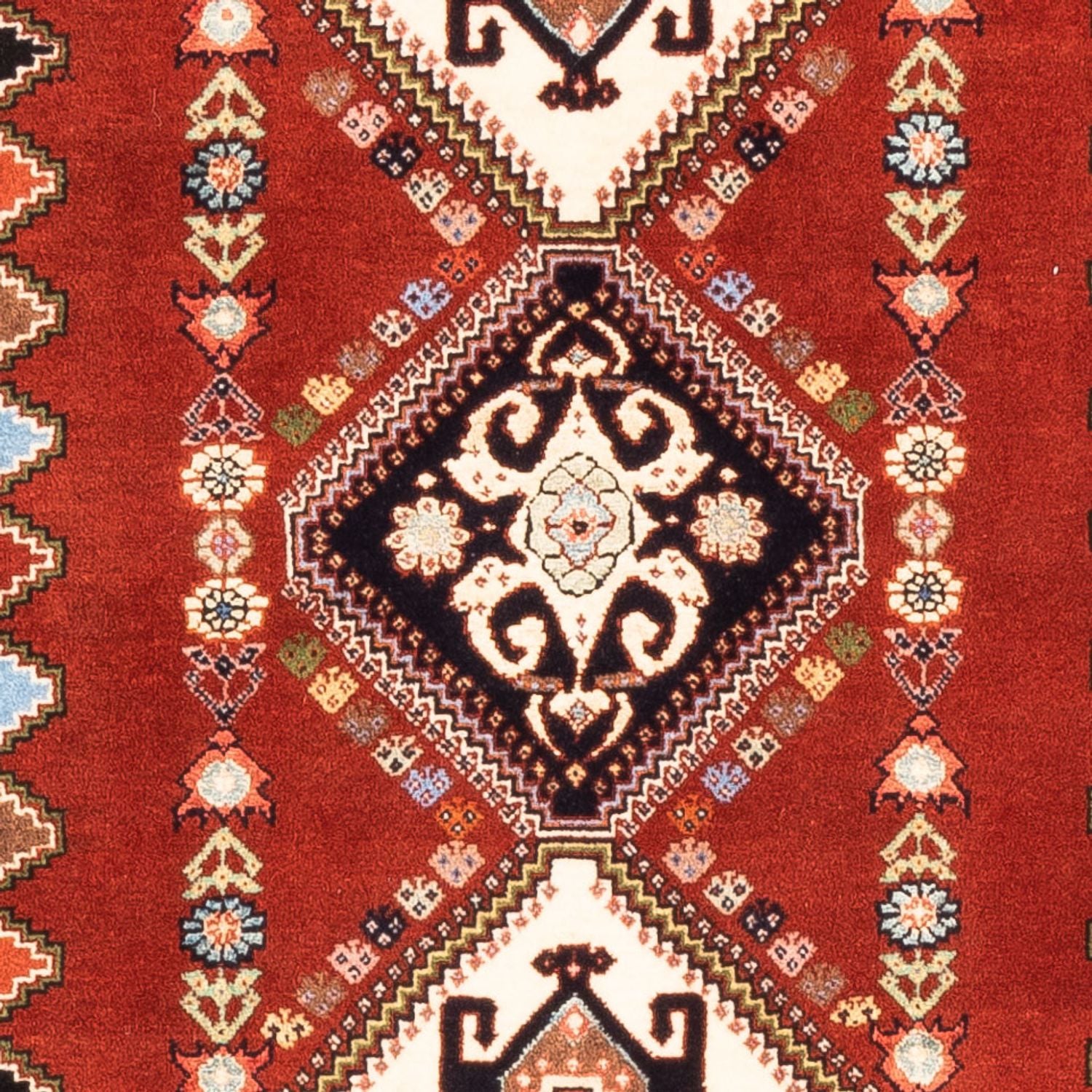 Alfombra de pasillo Alfombra Gabbeh - Persa Kashkuli - 213 x 85 cm - rojo