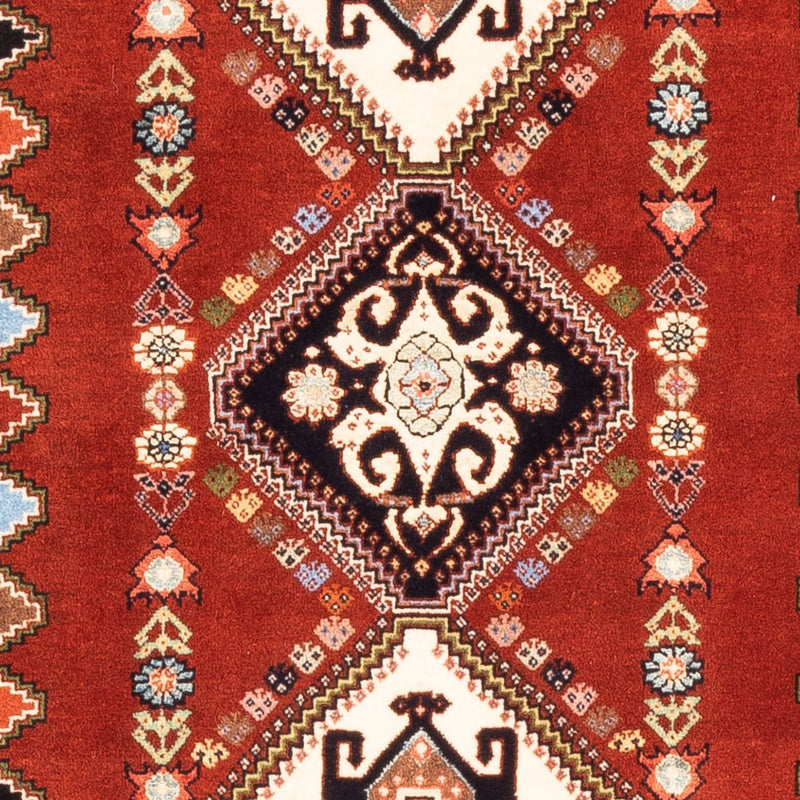 Alfombra de pasillo Alfombra Gabbeh - Persa Kashkuli - 213 x 85 cm - rojo