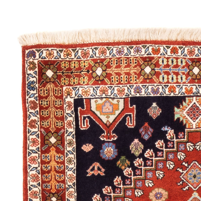 Alfombra de pasillo Alfombra Gabbeh - Persa Kashkuli - 213 x 85 cm - rojo