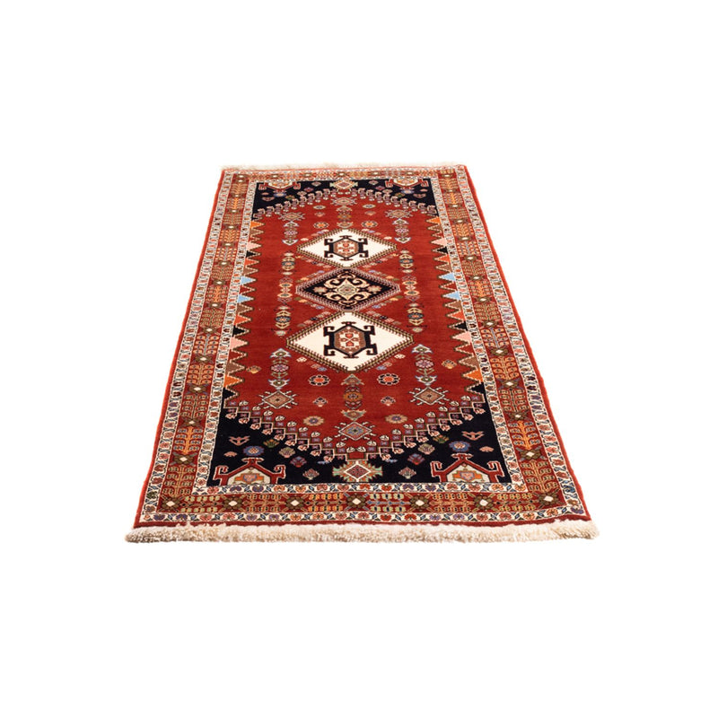 Alfombra de pasillo Alfombra Gabbeh - Persa Kashkuli - 213 x 85 cm - rojo