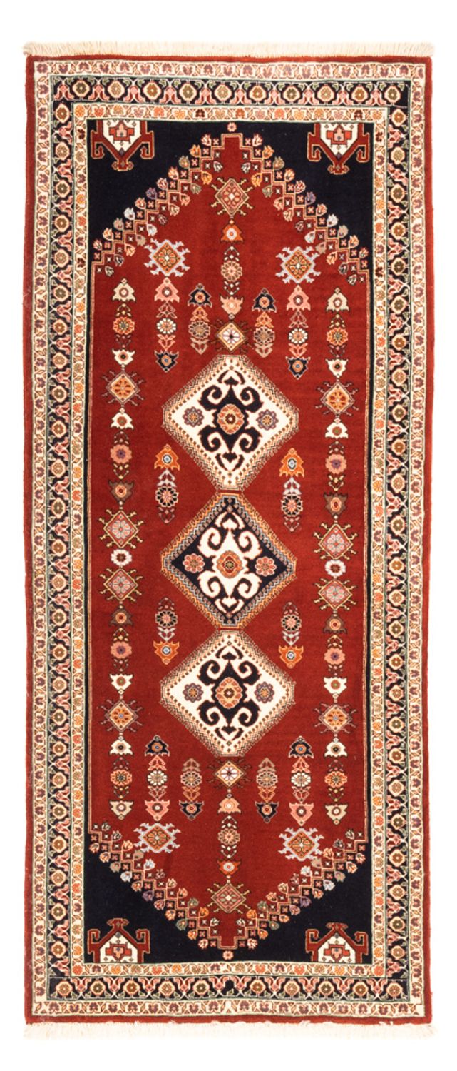 Alfombra de pasillo Alfombra Gabbeh - Persa Kashkuli - 198 x 86 cm - rojo