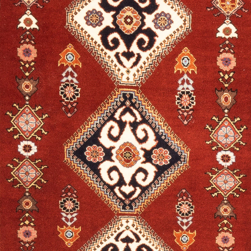 Alfombra de pasillo Alfombra Gabbeh - Persa Kashkuli - 198 x 86 cm - rojo