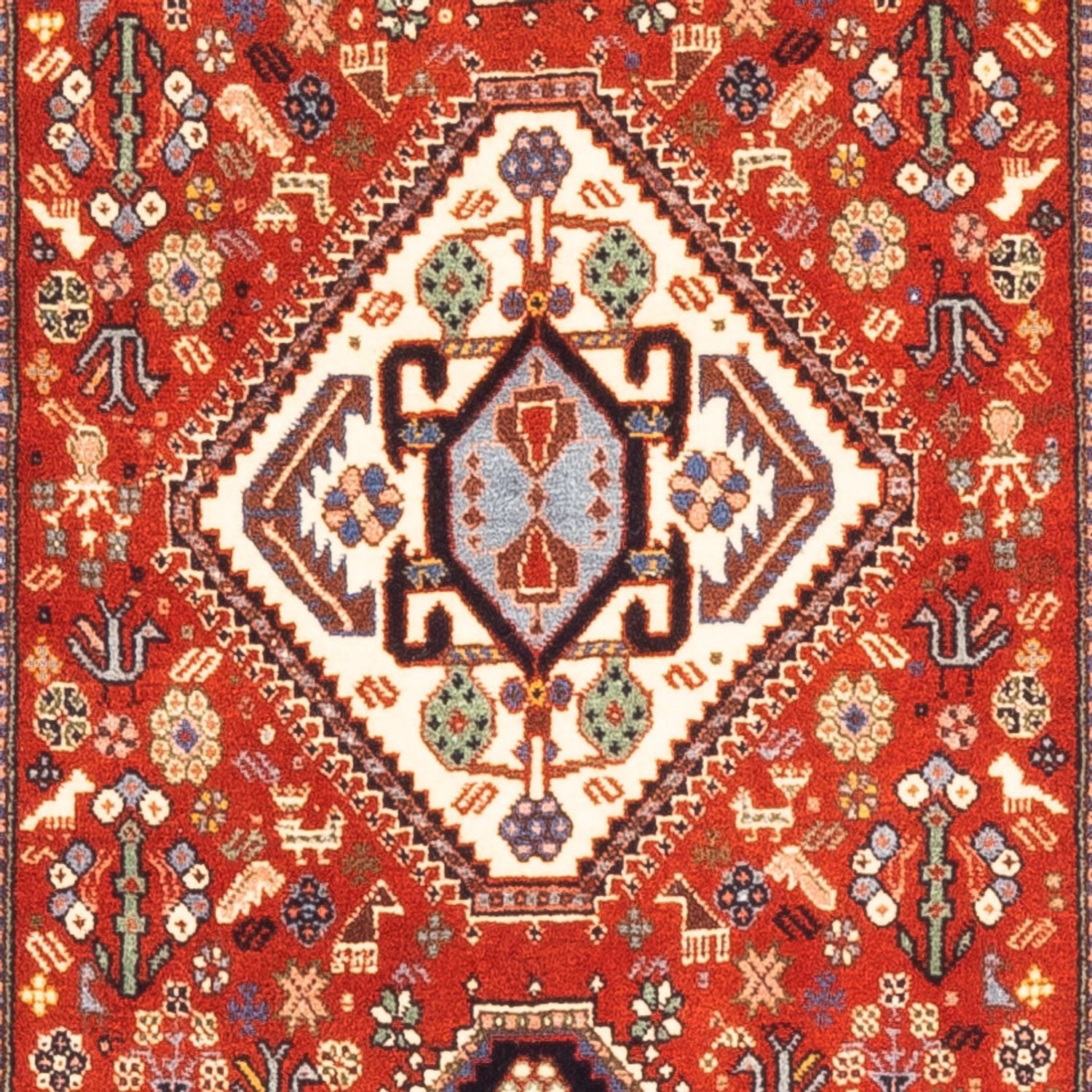 Alfombra de pasillo Alfombra Gabbeh - Persa Kashkuli - 191 x 73 cm - naranja