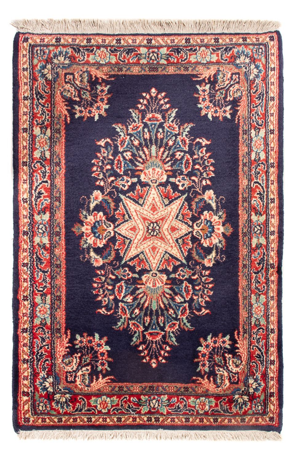 Alfombra persa - Clásica - 100 x 67 cm - azul oscuro