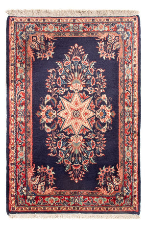 Alfombra persa - Clásica - 100 x 67 cm - azul oscuro