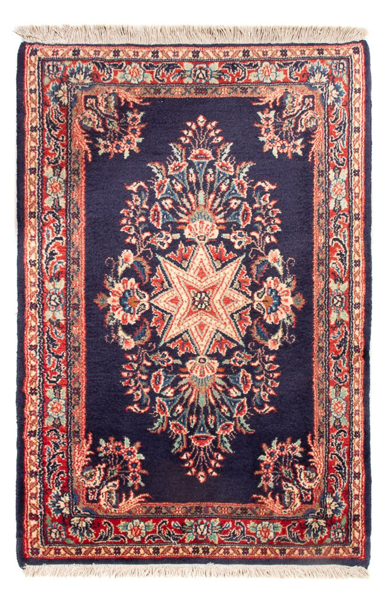 Alfombra persa - Clásica - 100 x 67 cm - azul oscuro