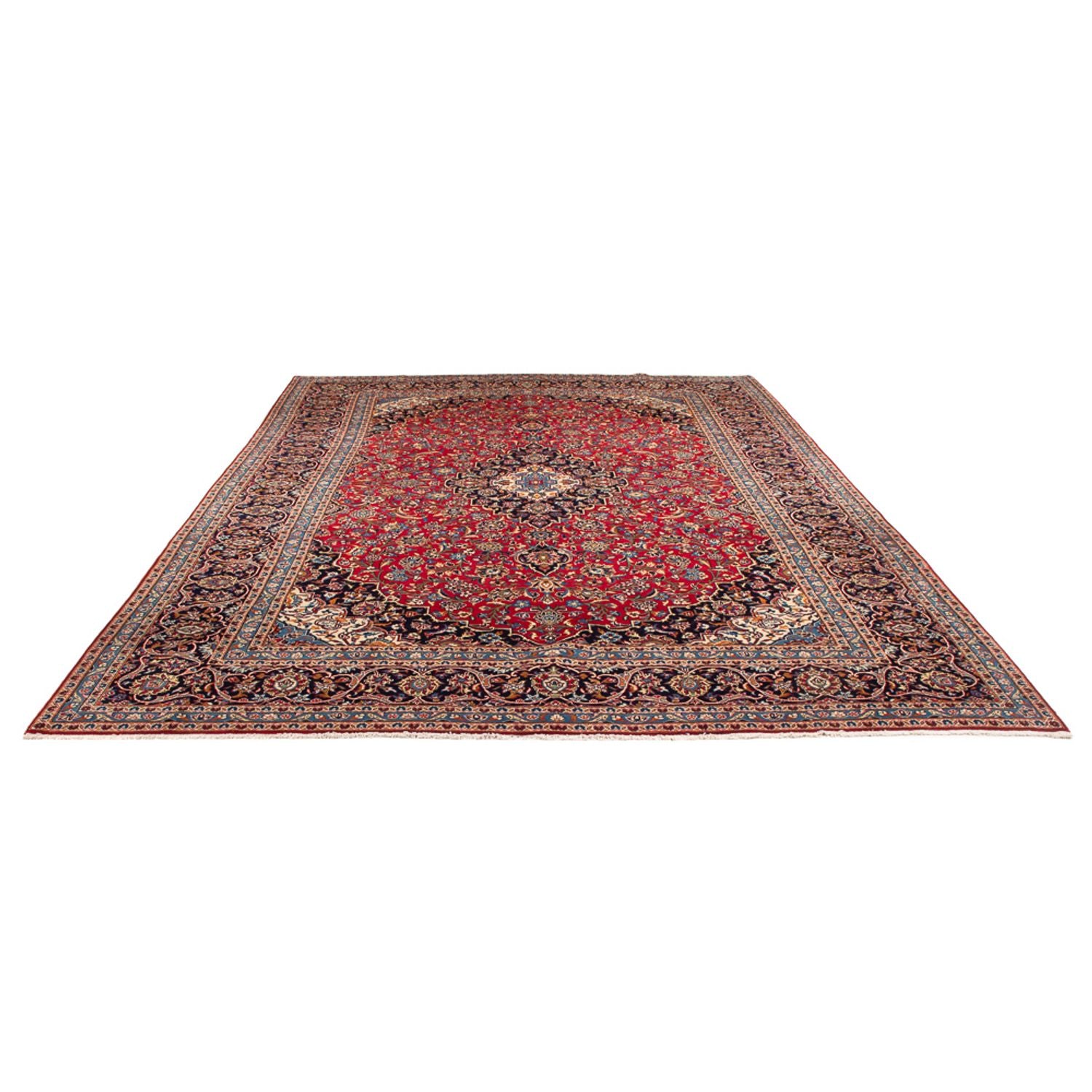 Alfombra persa - Keshan - 400 x 292 cm - rojo