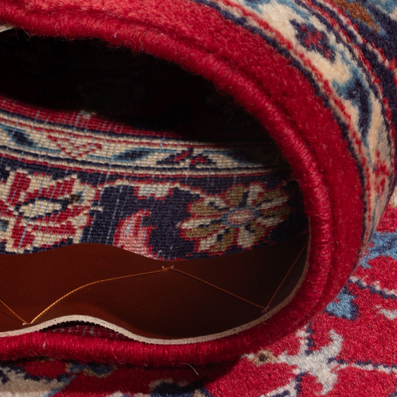 Alfombra persa - Keshan - 142 x 73 cm - rojo