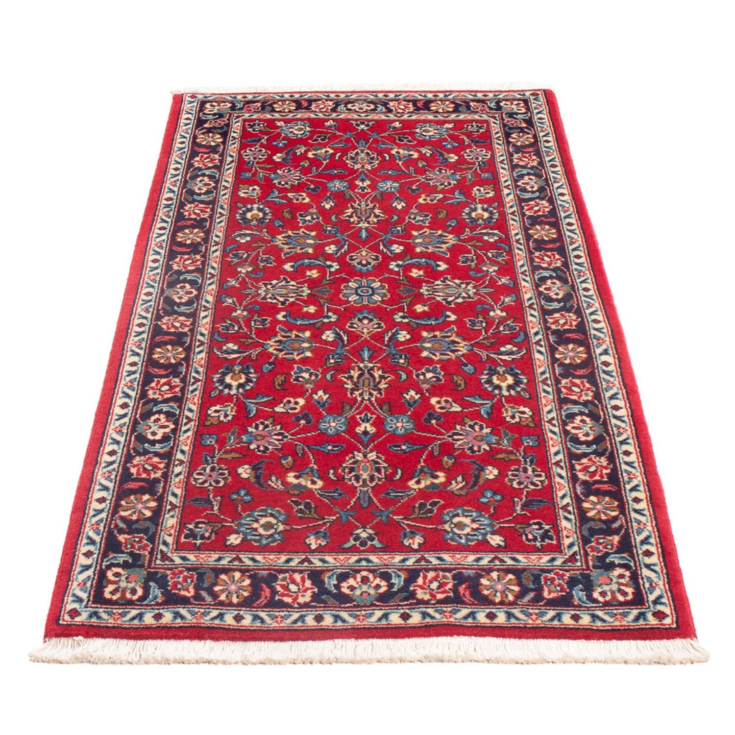 Alfombra persa - Keshan - 142 x 68 cm - rojo