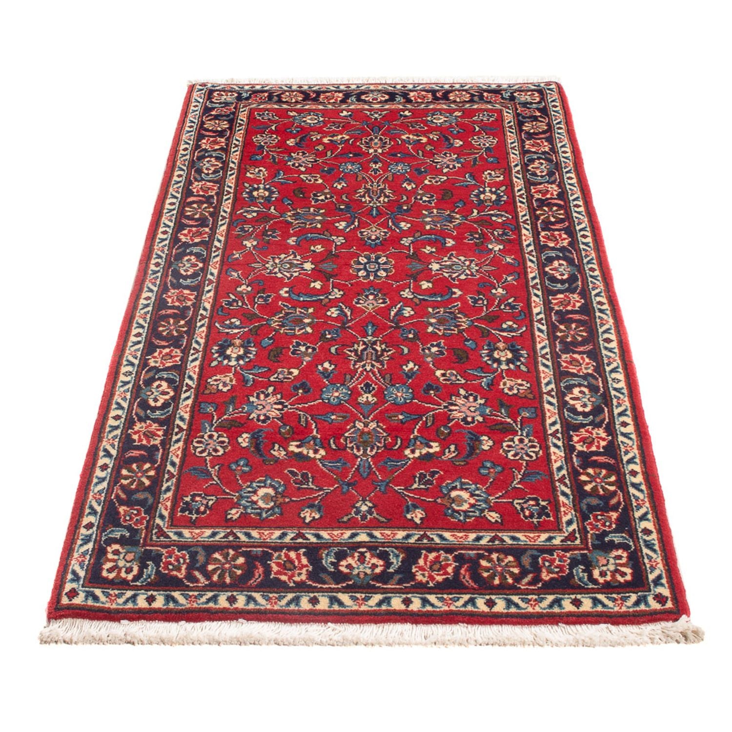 Alfombra persa - Keshan - 146 x 72 cm - rojo