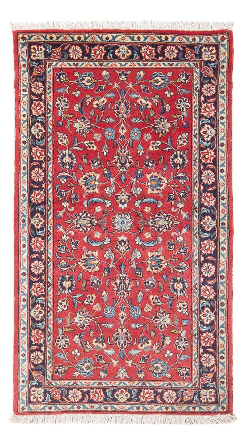 Alfombra persa - Keshan - 140 x 74 cm - rojo