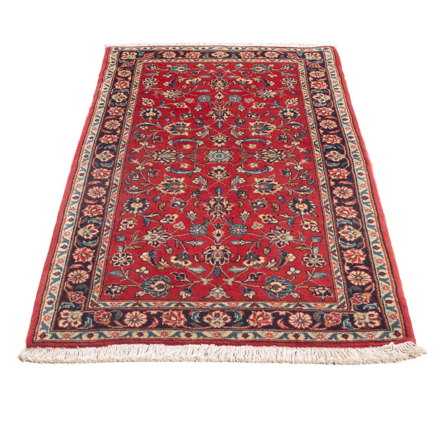 Alfombra persa - Keshan - 140 x 74 cm - rojo
