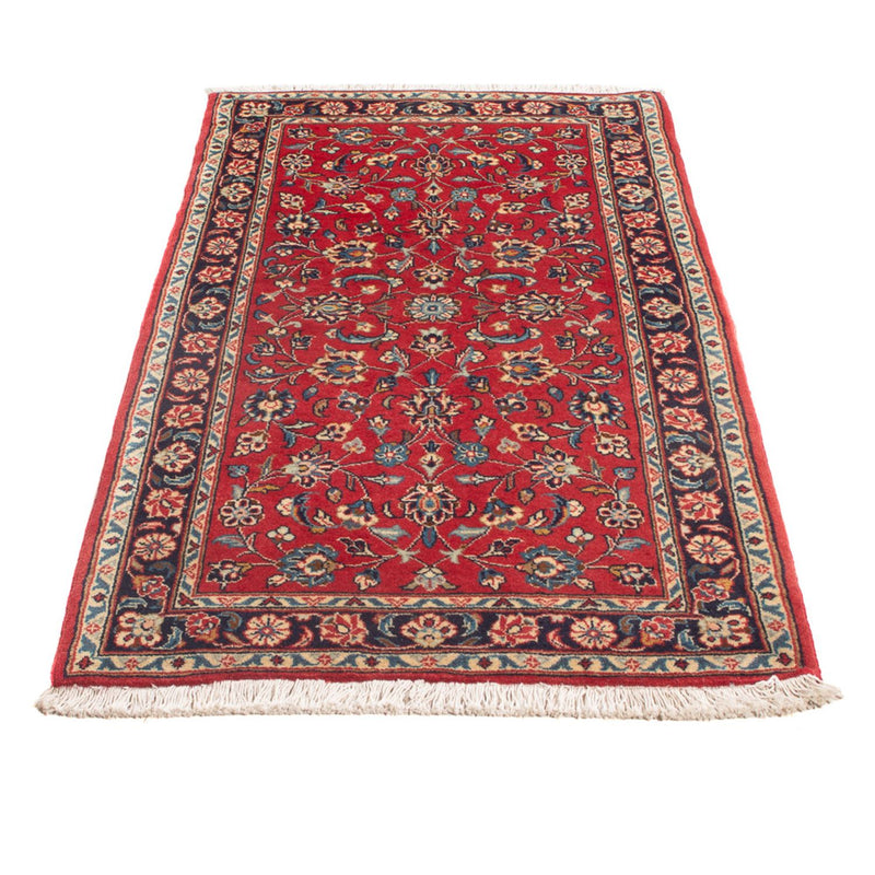 Alfombra persa - Keshan - 140 x 74 cm - rojo