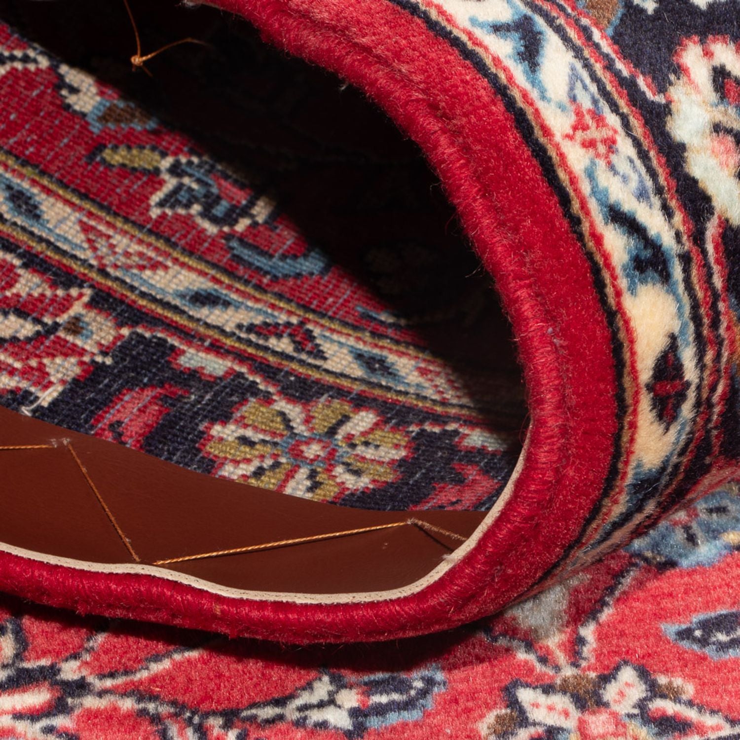 Alfombra persa - Keshan - 142 x 68 cm - rojo