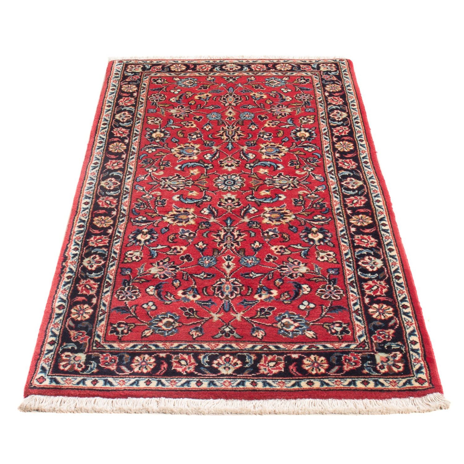 Alfombra persa - Keshan - 142 x 68 cm - rojo