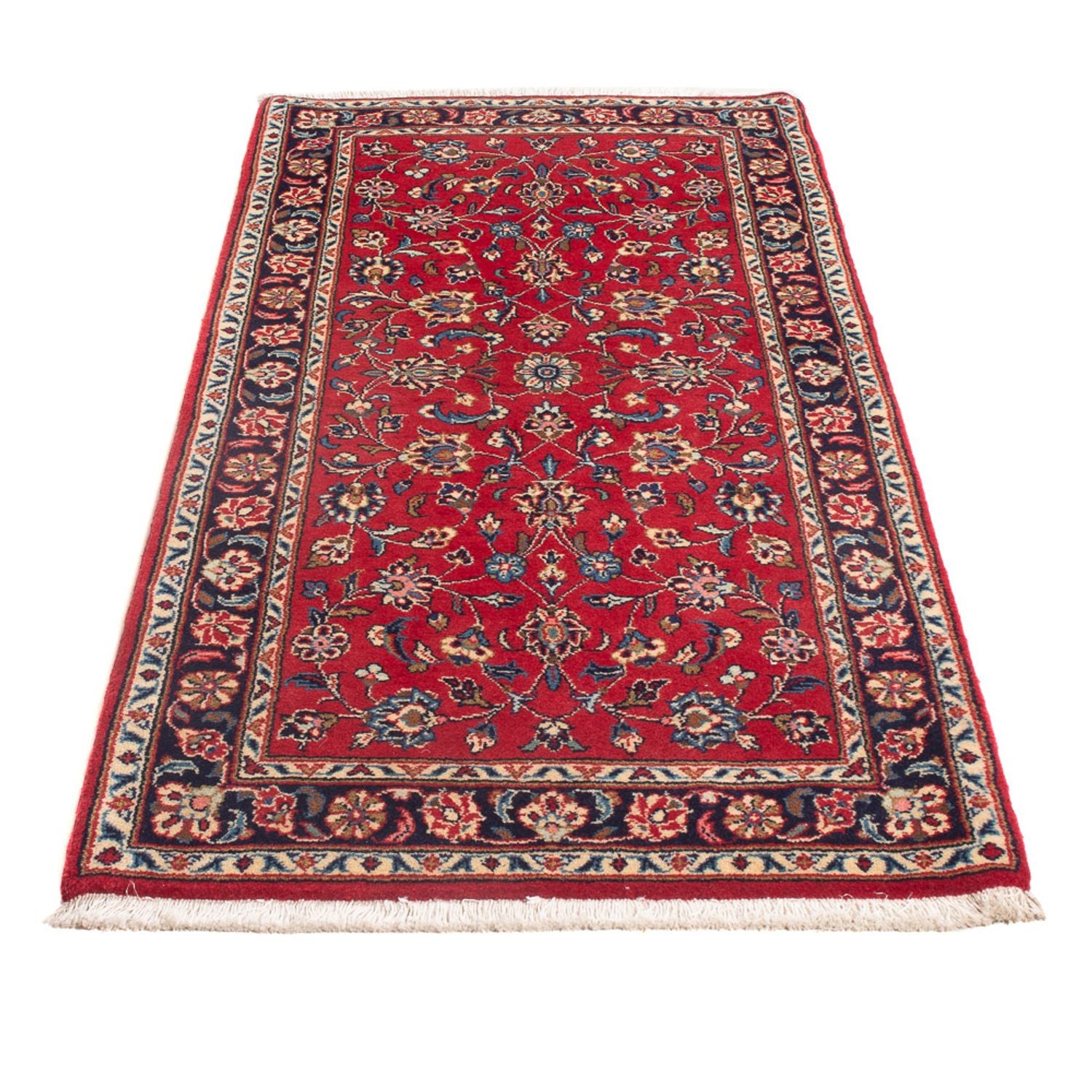 Alfombra persa - Keshan - 153 x 74 cm - rojo