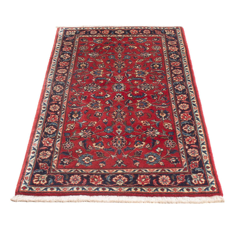 Alfombra persa - Keshan - 140 x 68 cm - rojo