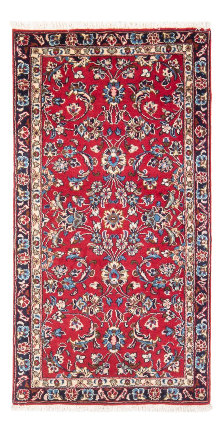 Alfombra persa - Keshan - 130 x 67 cm - rojo