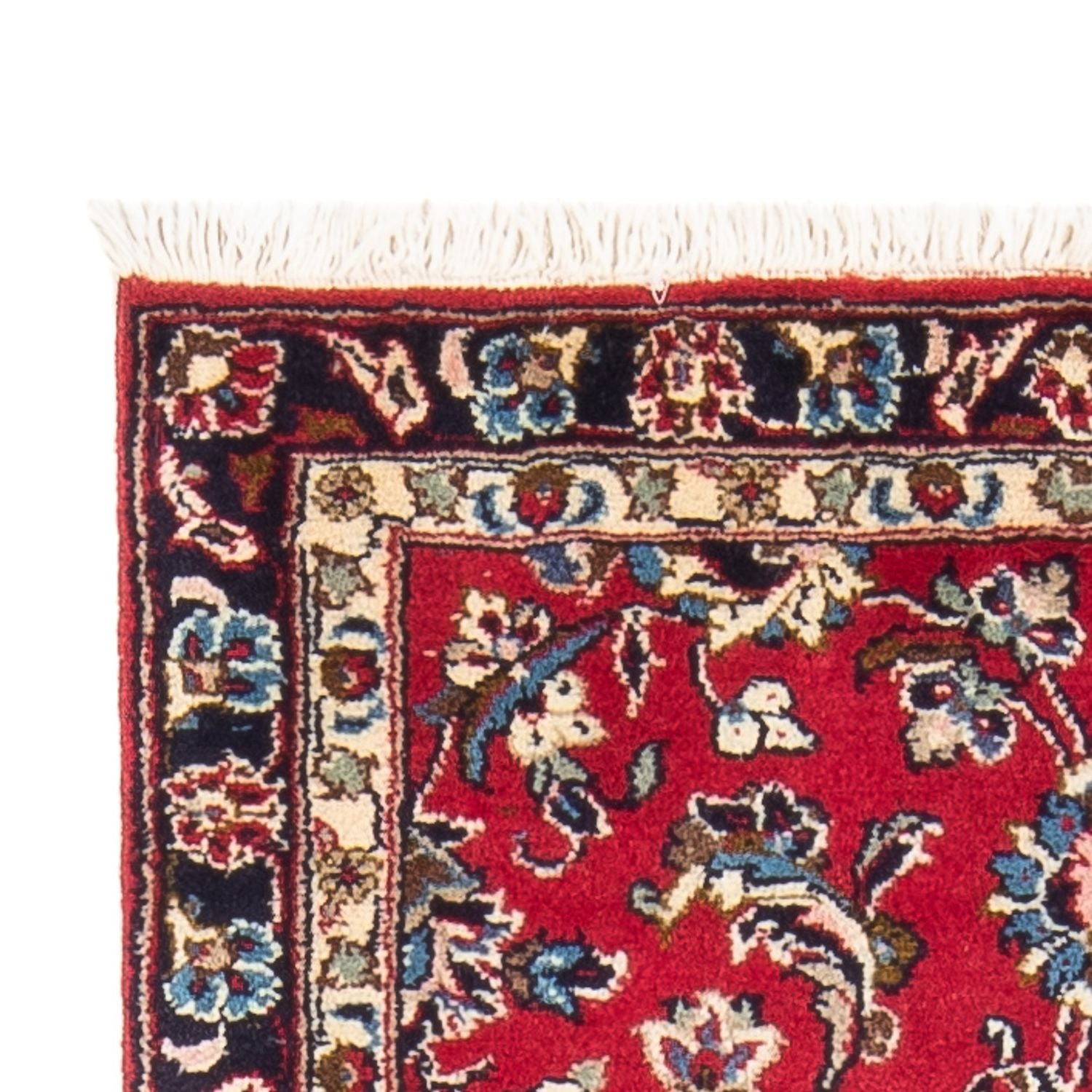 Alfombra persa - Keshan - 130 x 67 cm - rojo