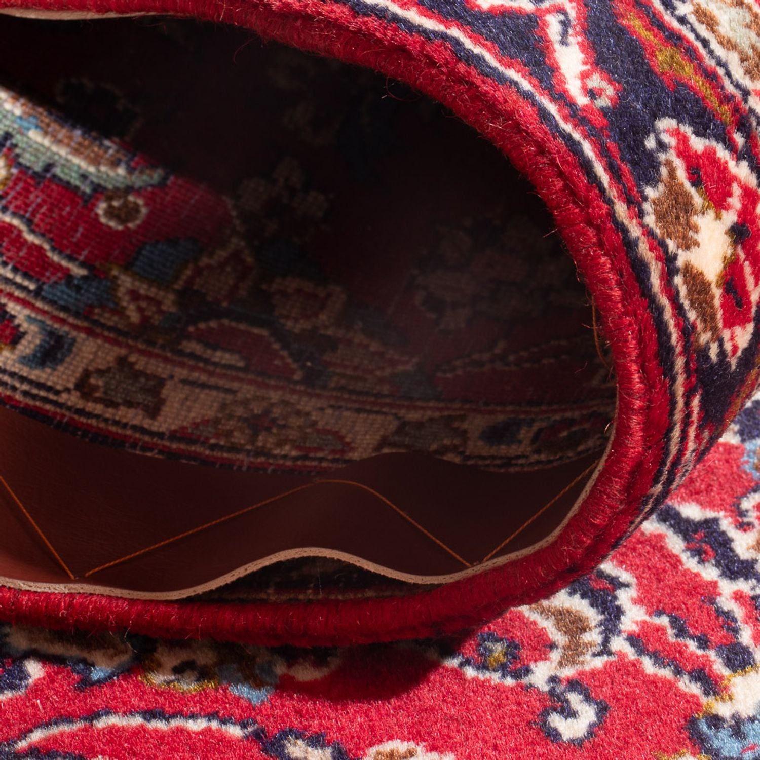 Alfombra persa - Keshan - 130 x 67 cm - rojo