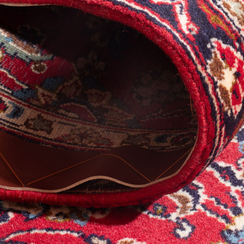 Alfombra persa - Keshan - 130 x 67 cm - rojo