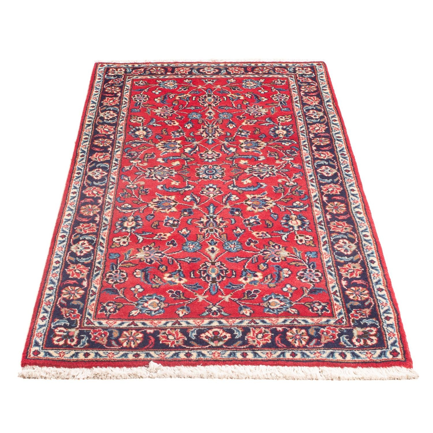 Alfombra persa - Keshan - 138 x 68 cm - rojo