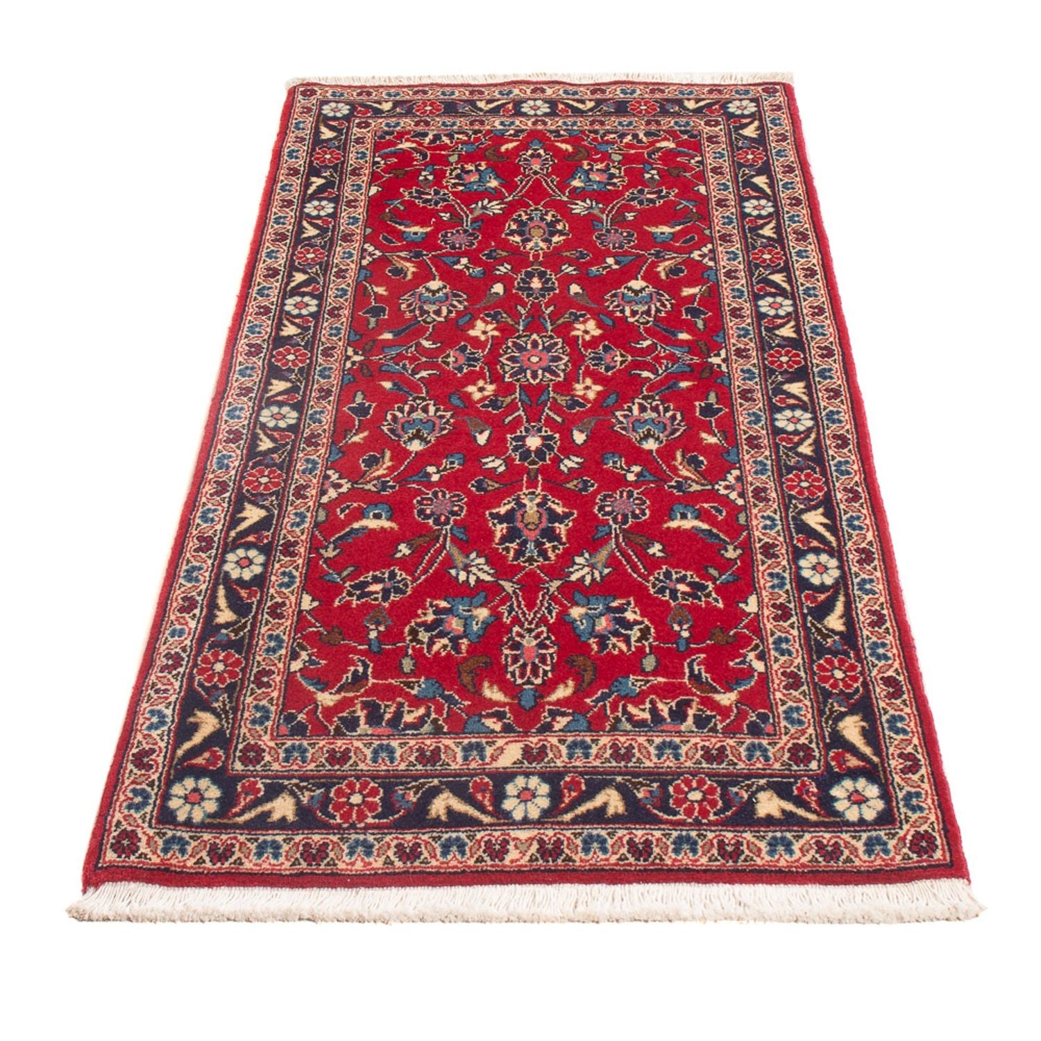Alfombra de pasillo Alfombra persa - Keshan - 155 x 70 cm - rojo