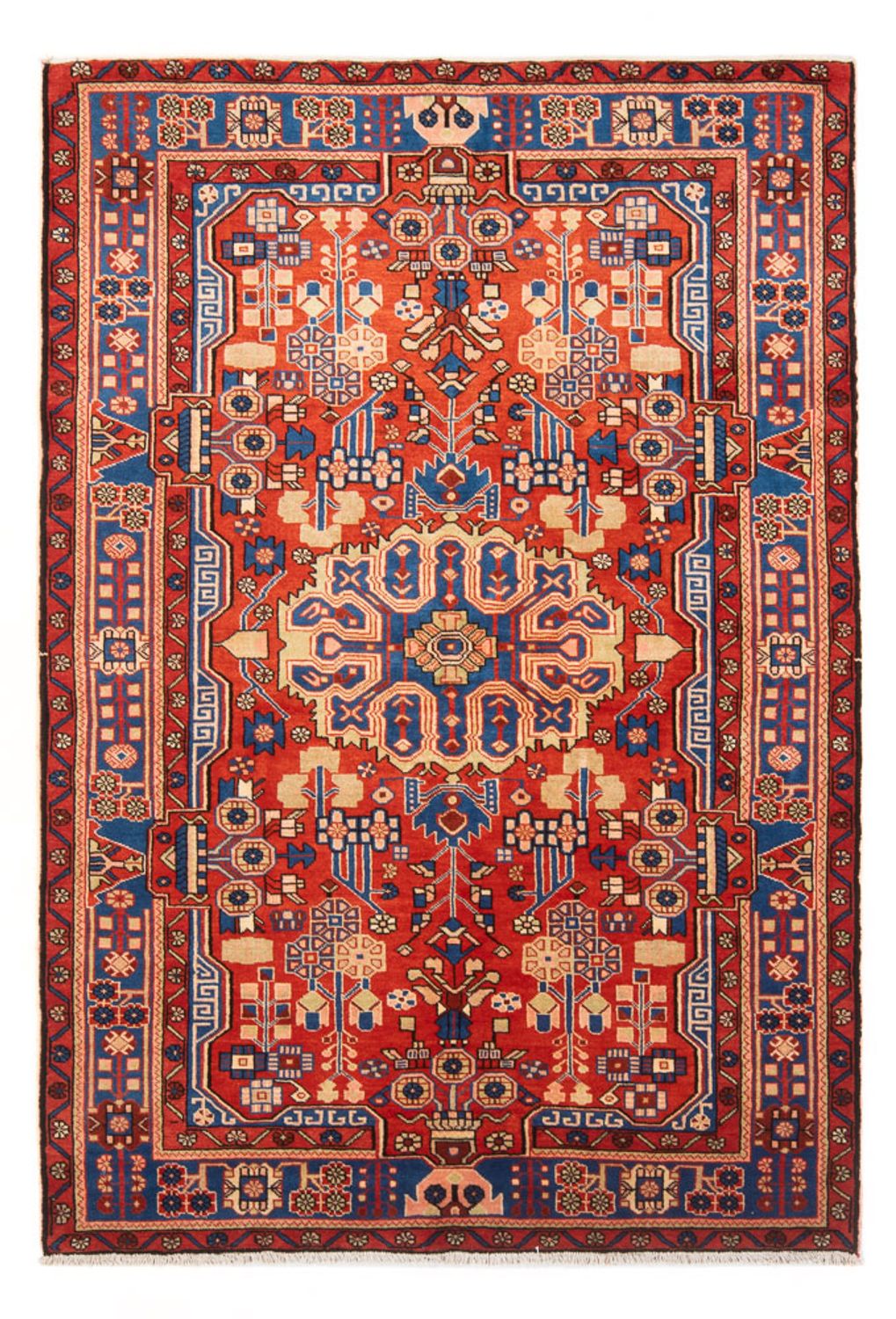 Alfombra persa - Nómada - 201 x 149 cm - rojo