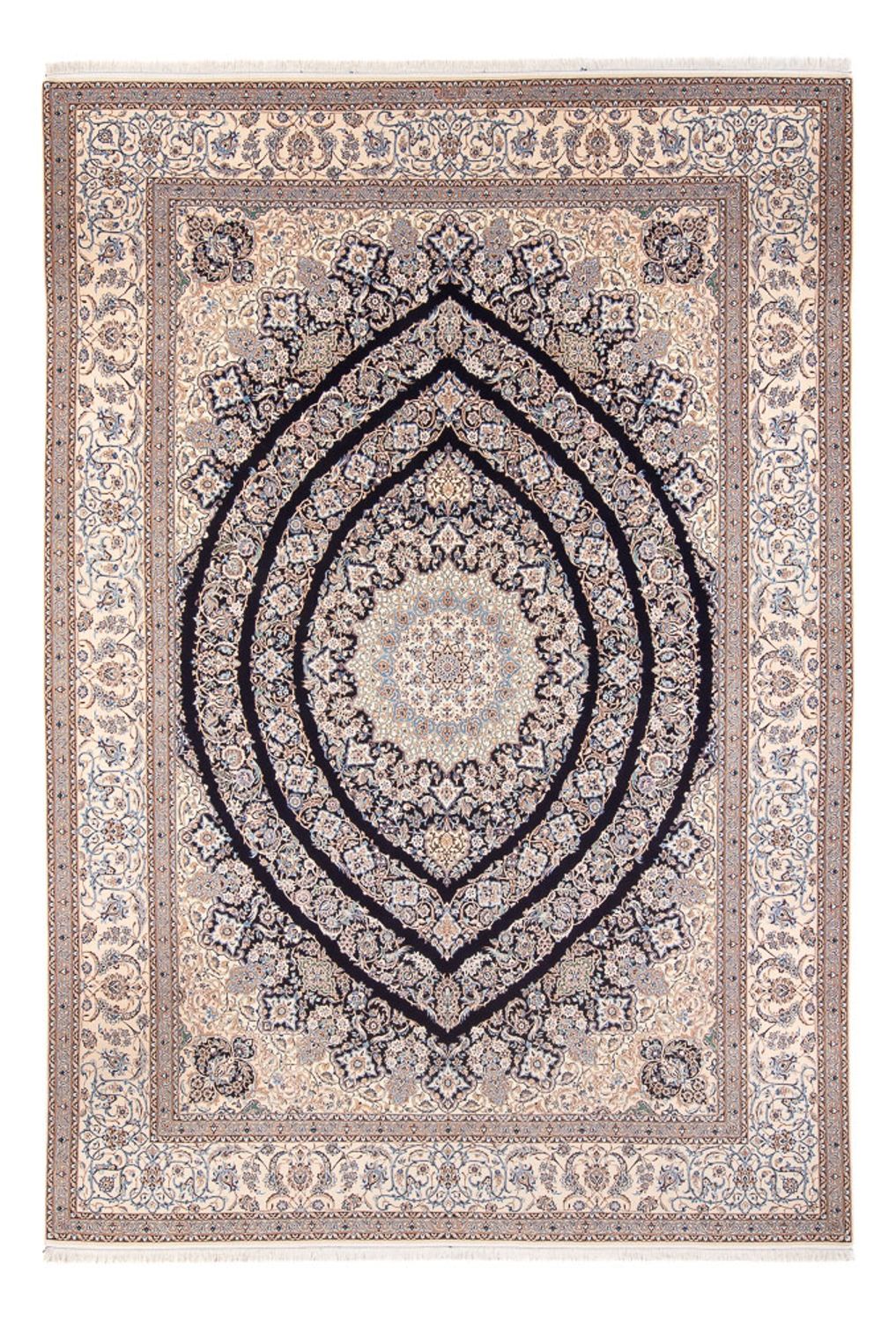Alfombra persa - Nain - 360 x 260 cm - marrón claro