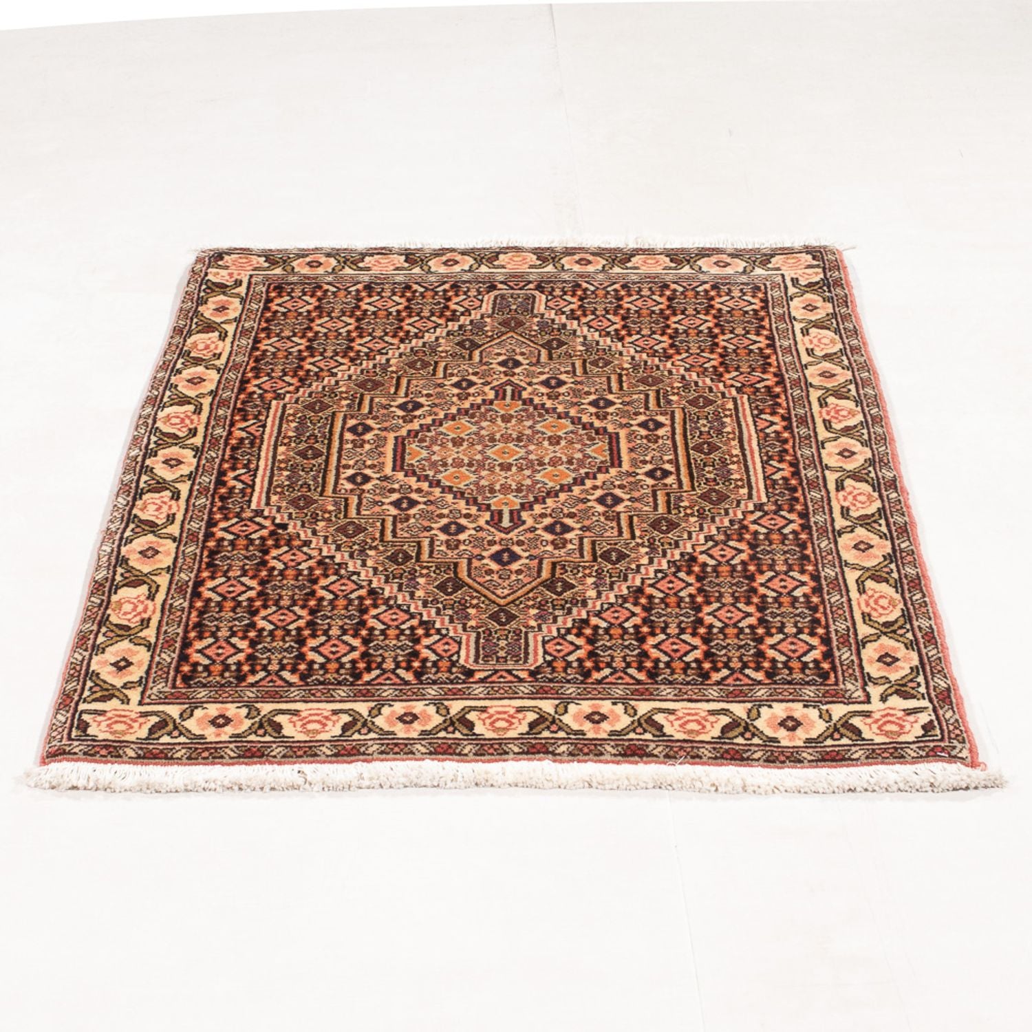 Alfombra persa - Clásica - 104 x 75 cm - azul oscuro