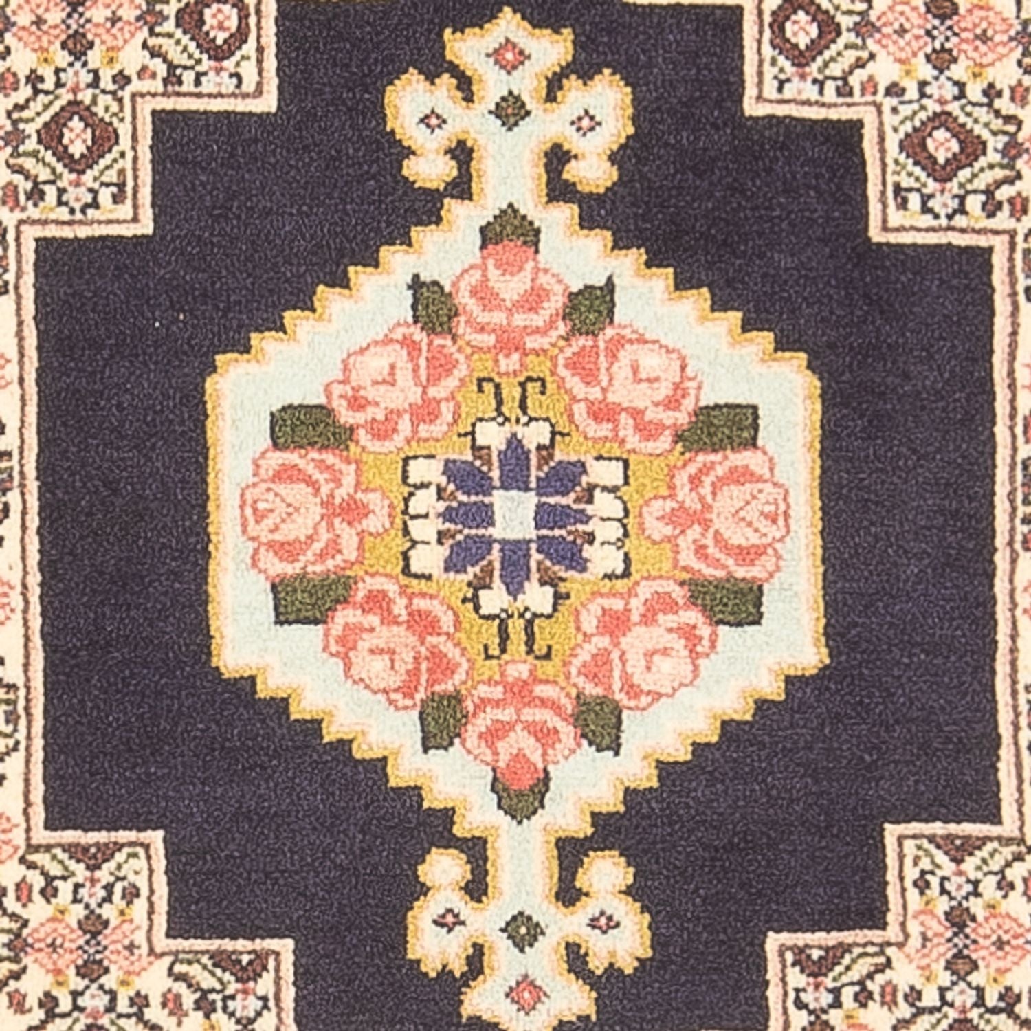 Alfombra persa - Clásica - 105 x 78 cm - azul oscuro