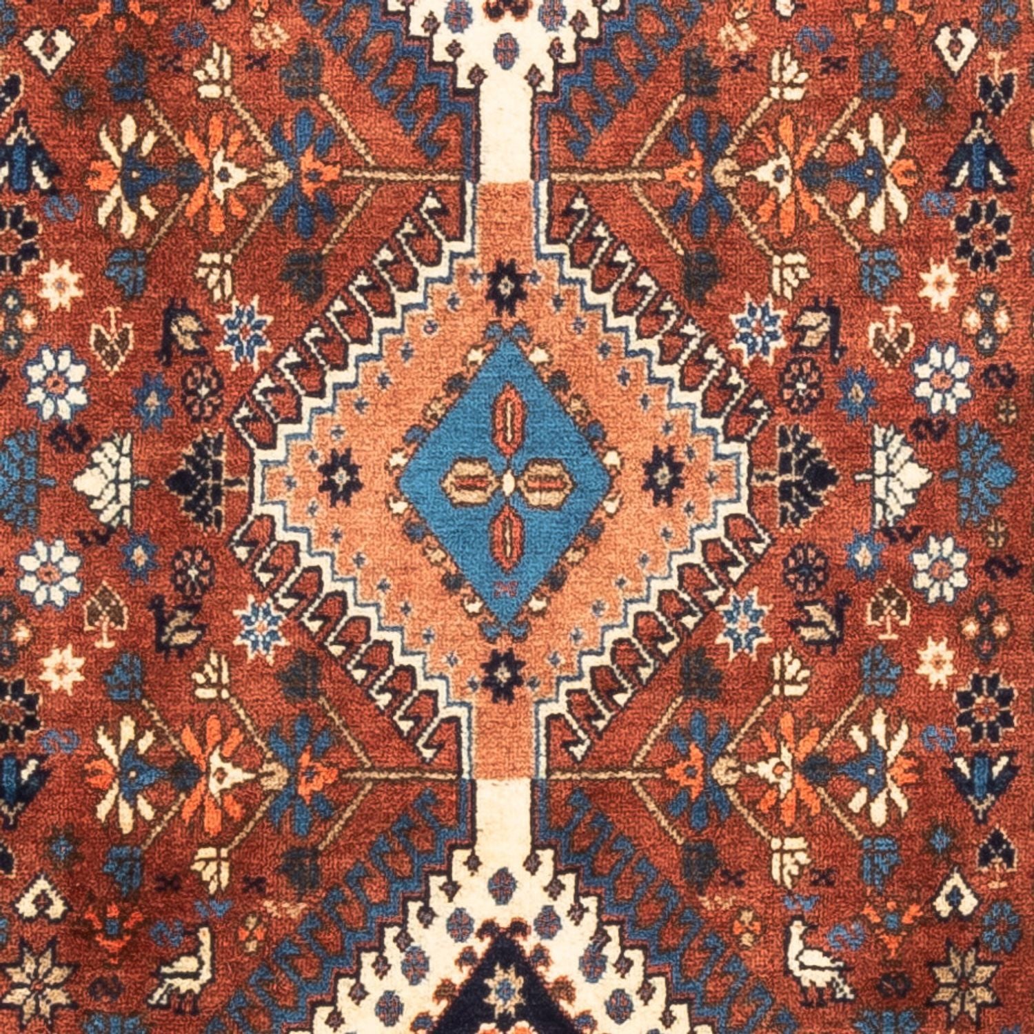 Alfombra de pasillo Alfombra persa - Nómada - 205 x 80 cm - rojo