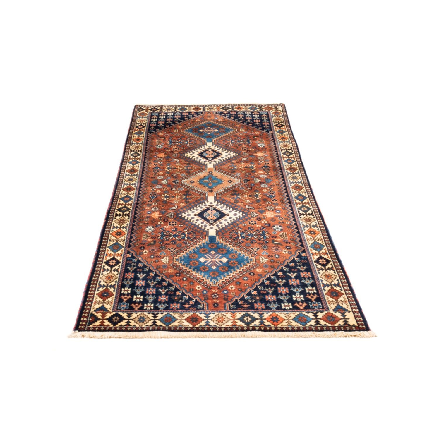 Alfombra de pasillo Alfombra persa - Nómada - 205 x 80 cm - rojo