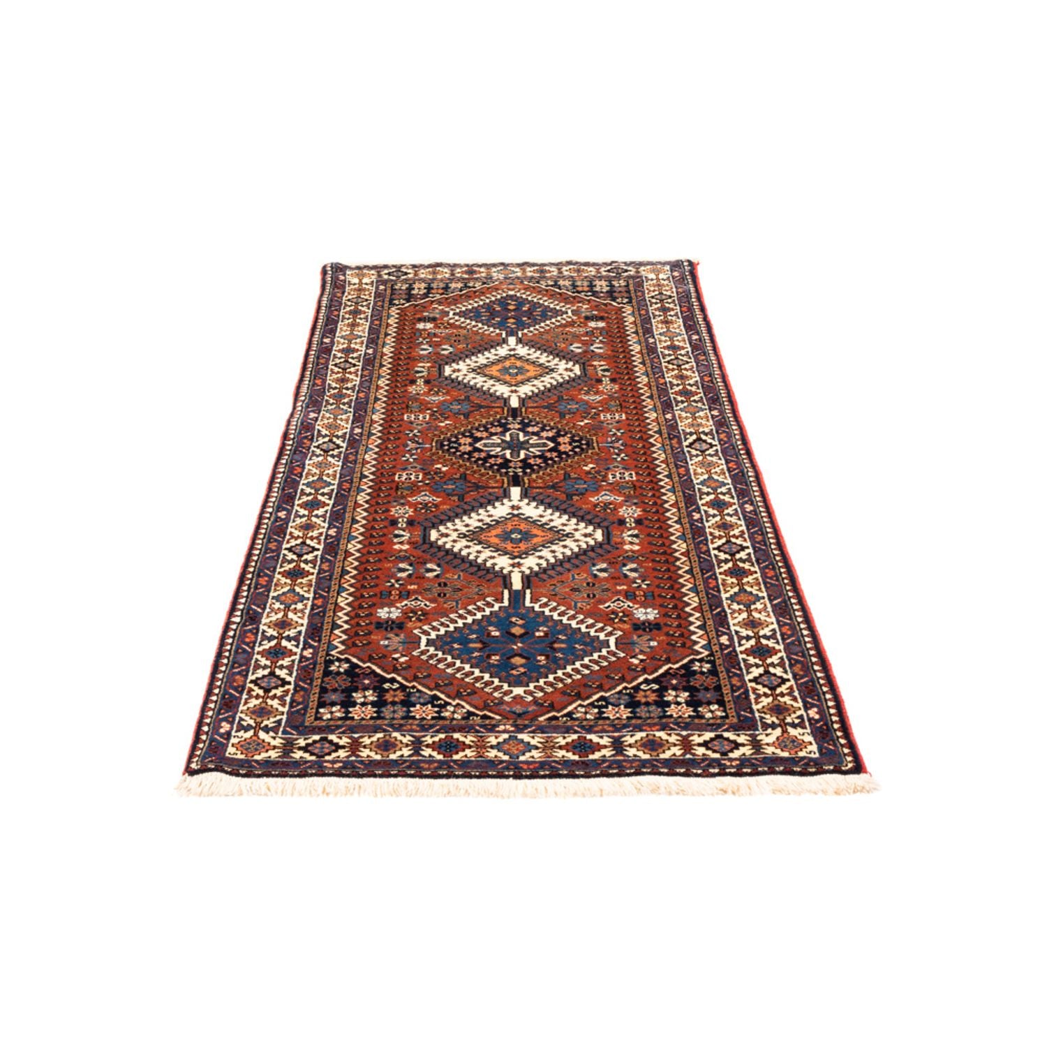 Alfombra de pasillo Alfombra persa - Nómada - 205 x 80 cm - rojo