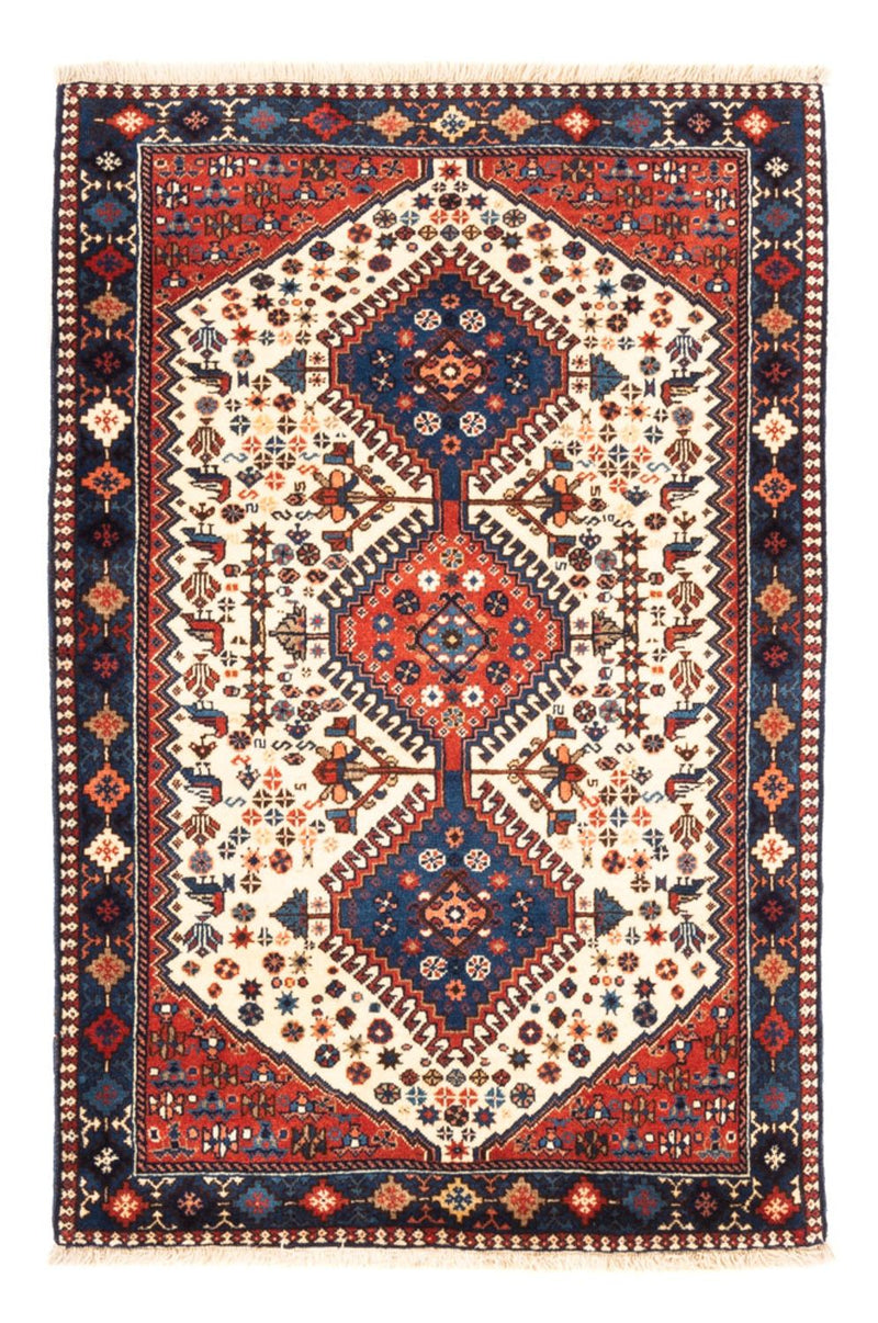 Alfombra persa - Nómada - 128 x 85 cm - crema