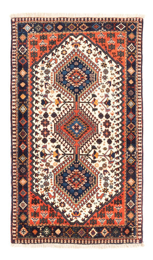 Alfombra persa - Nómada - 136 x 80 cm - crema