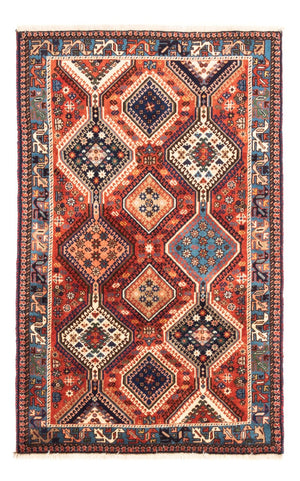 Alfombra persa - Nómada - 128 x 77 cm - rojo