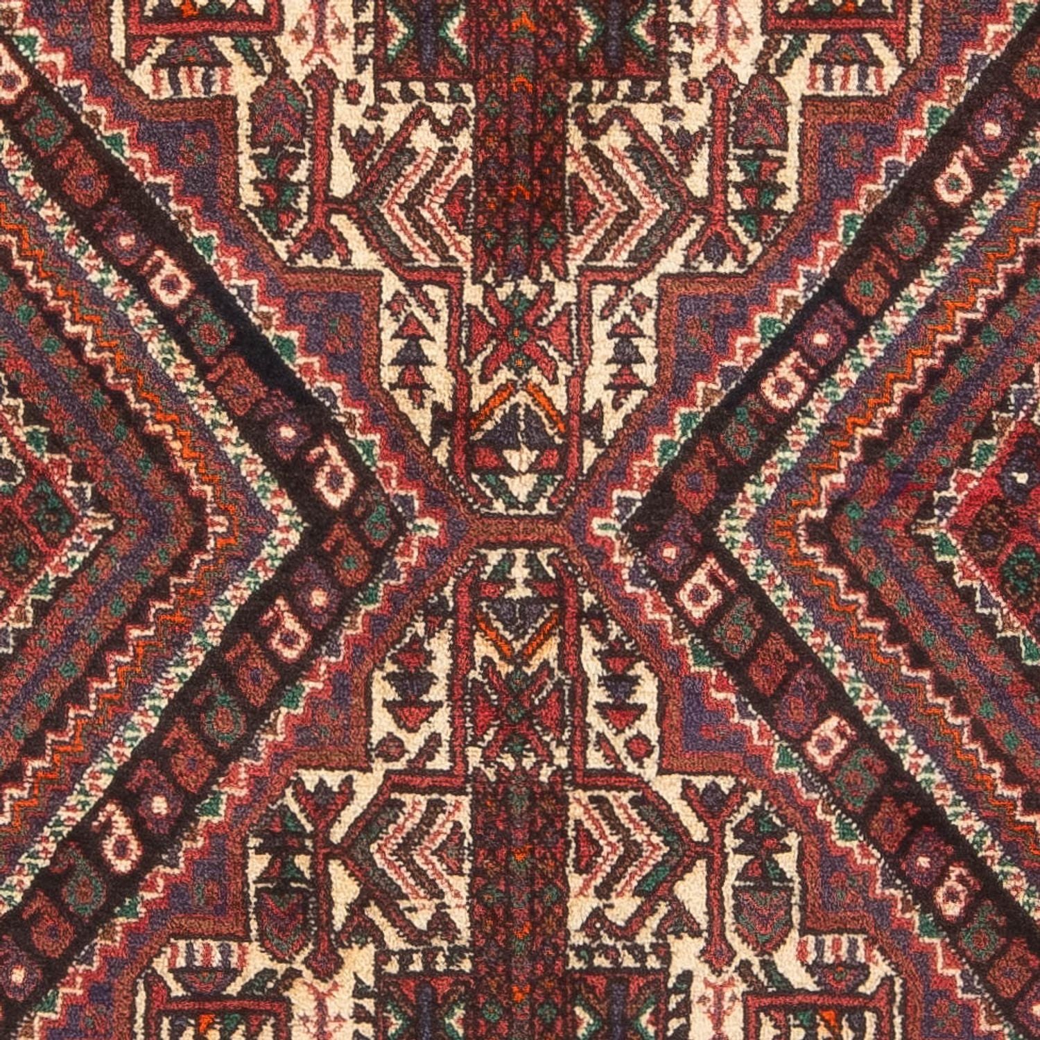 Alfombra persa - Nómada - 173 x 120 cm - rojo